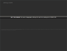 Tablet Screenshot of ancy.com